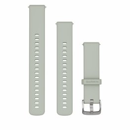 GARMIN Quick Release Band 18mm, Sage Gray with Silver Hardware