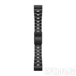 GARMIN QuickFit Band 26mm, Vented Titanium Bracelet with Carbon Gray DLC Coating