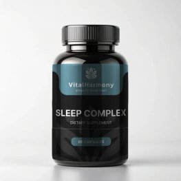 Vital Harmony Sleep Complex" - natūrali miego parama - 90 kapsulių maisto priedas