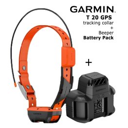 GARMIN Alpha T20 GPS Dog Tracking Collar + Beeper Battery Pack elektrinė apykaklė