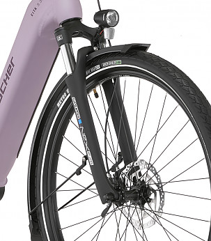 FISCHER City E-Bike Cita 3.3i, 28", 36V 522 Wh, Frame Height 43cm, Violet elektrinis dviratis