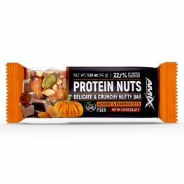AMIX Protein Nuts Crunchy Nutty Bar 40g, Almond - Pumpkin Seed sportinė mityba