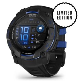 GARMIN Instinct 3 – 50 mm, Supernova Edition, AMOLED, Black / Bolt blue Спортивные часы