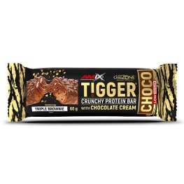 AMIX TiggerZero CHOCO Protein Bar 60g, Triple Brownie sportinė mityba
