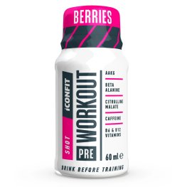 ICONFIT Pre Workout Shot 60ML - Berries sportinė mityba