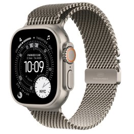 APPLE Watch Ultra 3 GPS + Cellular 49mm Natural Titanium Case with Natural Titanium Milanese, M sportinis laikrodis