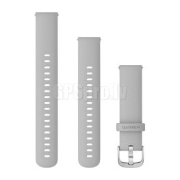 GARMIN Quick Release Band 18mm, Mist Gray with Silver Hardware