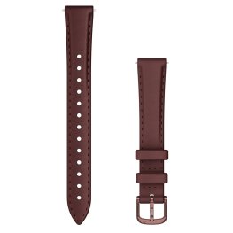 GARMIN Quick Release Band 14mm, Mulberry Leather with Dark Bronze Hardware
