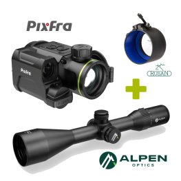  KIT PIXFRA TAURUS PFI-T650LRF + ALPEN OPTICS Apex LT 2.5-15x56 A4 + M52x0.75 - 56mm termovizoriai antgaliai