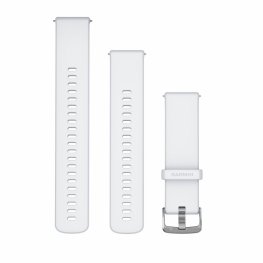 GARMIN Quick Release Band 22mm, Whitestone with Silver Hardware priedas