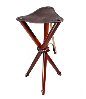 WALD & FORST Three-legged stool with leather Kamufliažinė įranga medžioklei