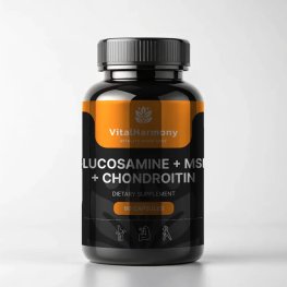 Vital Harmony Glucosamine + MSM + Chondroitin 90 capsules maisto priedas