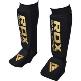 RDX SI SHIN INSTEP GUARDS BLACK / GOLDEN M
