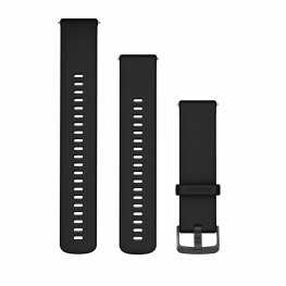 GARMIN Quick Release Band 22mm, Black with Slate Hardware priedas