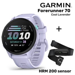 GARMIN Forerunner 70, Cool Lavender + HRM 200 Sensor Спортивные часы