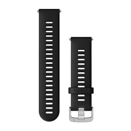 GARMIN Quick Release Band 22mm, Black with Silver Hardware priedas