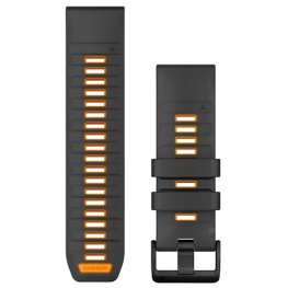 GARMIN QuickFit Band 26mm, Graphite/Spark Orange Silicone Band priedas