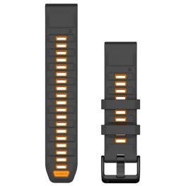 GARMIN QuickFit Band 22mm, Graphite/Spark Orange Silicone Band priedas