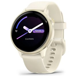 GARMIN Vivoactive 6, Bone with Silicone Band sportinis laikrodis