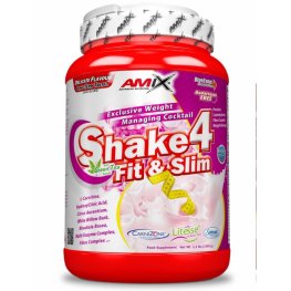 AMIX Shake 4 Fit&Slim 1000g, Strawberry sportinė mityba