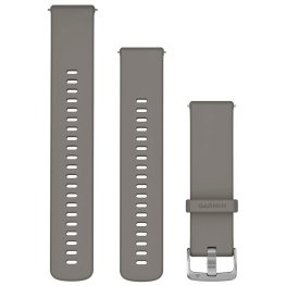 GARMIN Quick Release Band 22mm, Silver Gray Silicone with Silver Hardware priedas