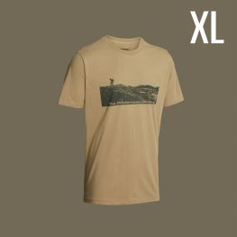 NORTHERN HUNTING STEIN men t-shirt in sand color, size XL rūbai