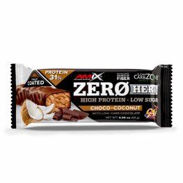 AMIX Low-Carb ZeroHero® Protein Bar 65g, Double Chocolate sportinė mityba