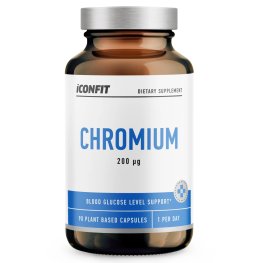 ICONFIT Capsules Chromium, 200 μg, N90 maisto priedas
