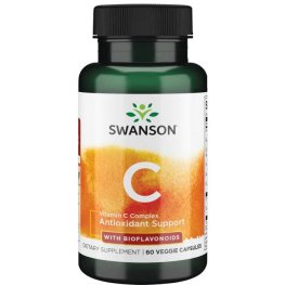 SWANSON Vitamin C Complex with Bioflavonoids 60 Veg Caps пищевая добавка