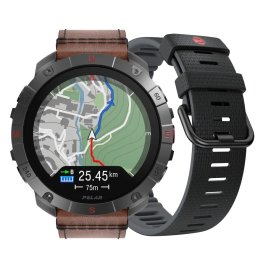 POLAR GRIT X2 PRO TITAN Leather Bronze sportinis laikrodis
