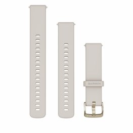 GARMIN Quick Release Band 18mm, Ivory with Soft Gold Hardware priedas