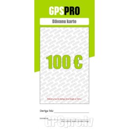  GPSPRO Dāvanu Karte 100 Euro vērtībā dovanų kortelė