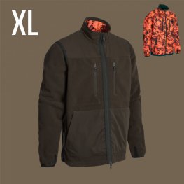 NORTHERN HUNTING FRANKE DARK GREEN/BLAZE men reversible jacket for hunting and outdoor, size XL rūbai
