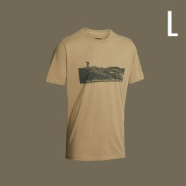 NORTHERN HUNTING STEIN men t-shirt in sand color, size L rūbai