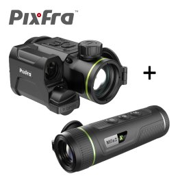 PIXFRA TAURUS PFI-T650LRF thermal attachment + Mile 2 PFI-M215 thermal camera termovizoriai antgaliai