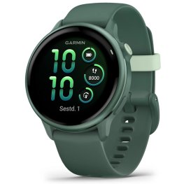 GARMIN Vivoactive 6, Jasper Green with Silicone Band sportinis laikrodis