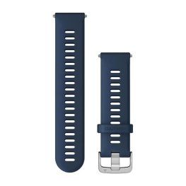 GARMIN Quick Release Band 22mm, Tidal Blue with Silver Hardware priedas