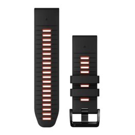 GARMIN QuickFit Band 26mm, Black/Flame Red Silicone