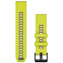 GARMIN QuickFit Band 22mm, Amp Yellow/Graphite Silicone Band priedas